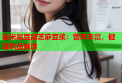 黑米黑豆黑芝麻豆浆：营养丰富，健康饮品首选