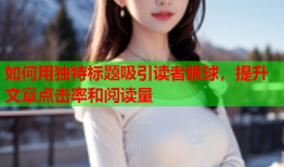 如何用独特标题吸引读者眼球，提升文章点击率和阅读量