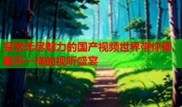 探索无尽魅力的国产视频世界带你领略不一样的视听盛宴