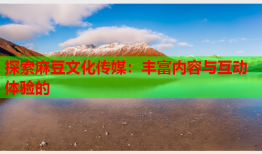探索麻豆文化传媒：丰富内容与互动体验的
