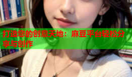 打造您的创意天地：麻豆平台轻松分享与创作