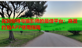 找到模特与摄影师的最佳平台：麻豆约拍APP使用指南