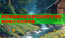 探索自制美味的无限可能感受生活的独特魅力与创意乐趣
