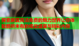 探索麻豆高清免费的魅力世界让你体验前所未有的视觉盛宴与精彩内容