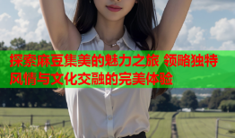 探索麻豆集美的魅力之旅 领略独特风情与文化交融的完美体验