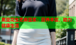 黑豆花生芝麻豆浆：营养丰富，助力健康生活