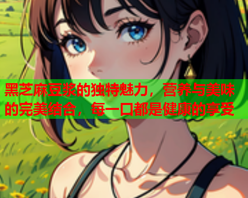 黑芝麻豆浆的独特魅力，营养与美味的完美结合，每一口都是健康的享受