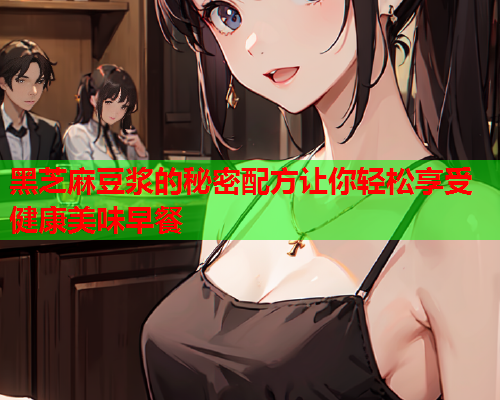 黑芝麻豆浆的秘密配方让你轻松享受健康美味早餐